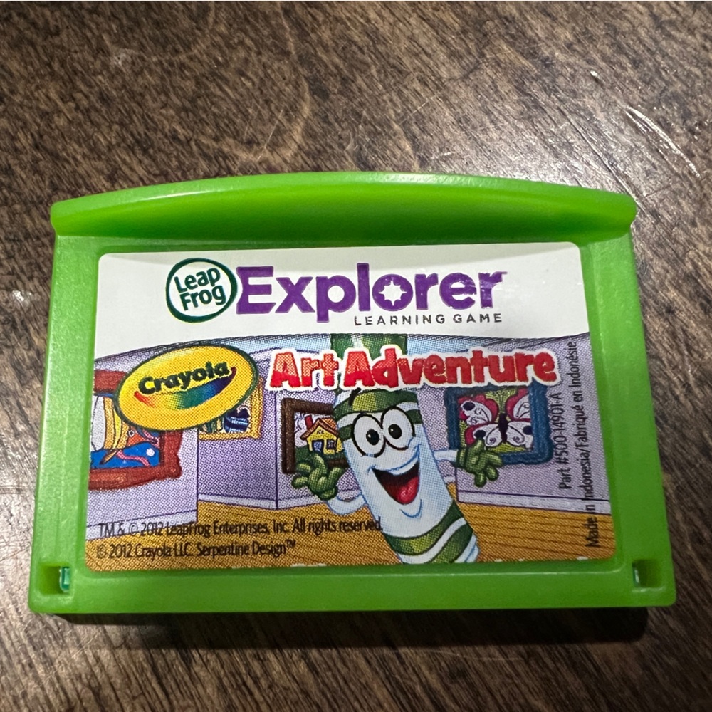 LEAP FROG • Explorer Art Adventure Crayola learning game leap pad